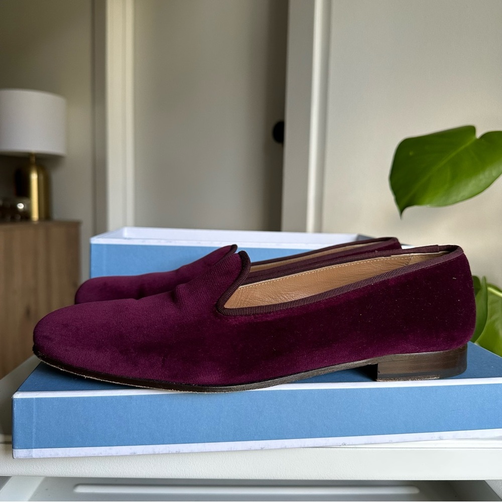Stubbs & Wootton “Insecure Burgundy” Size 10